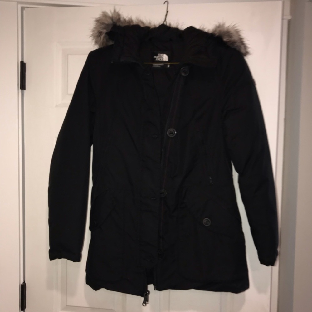Black north face winter coat